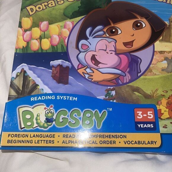 Vtech Bugsby Reading System Book Dora the Explorer Seasons of Adventure NEW NIP - Picture 2 of 5